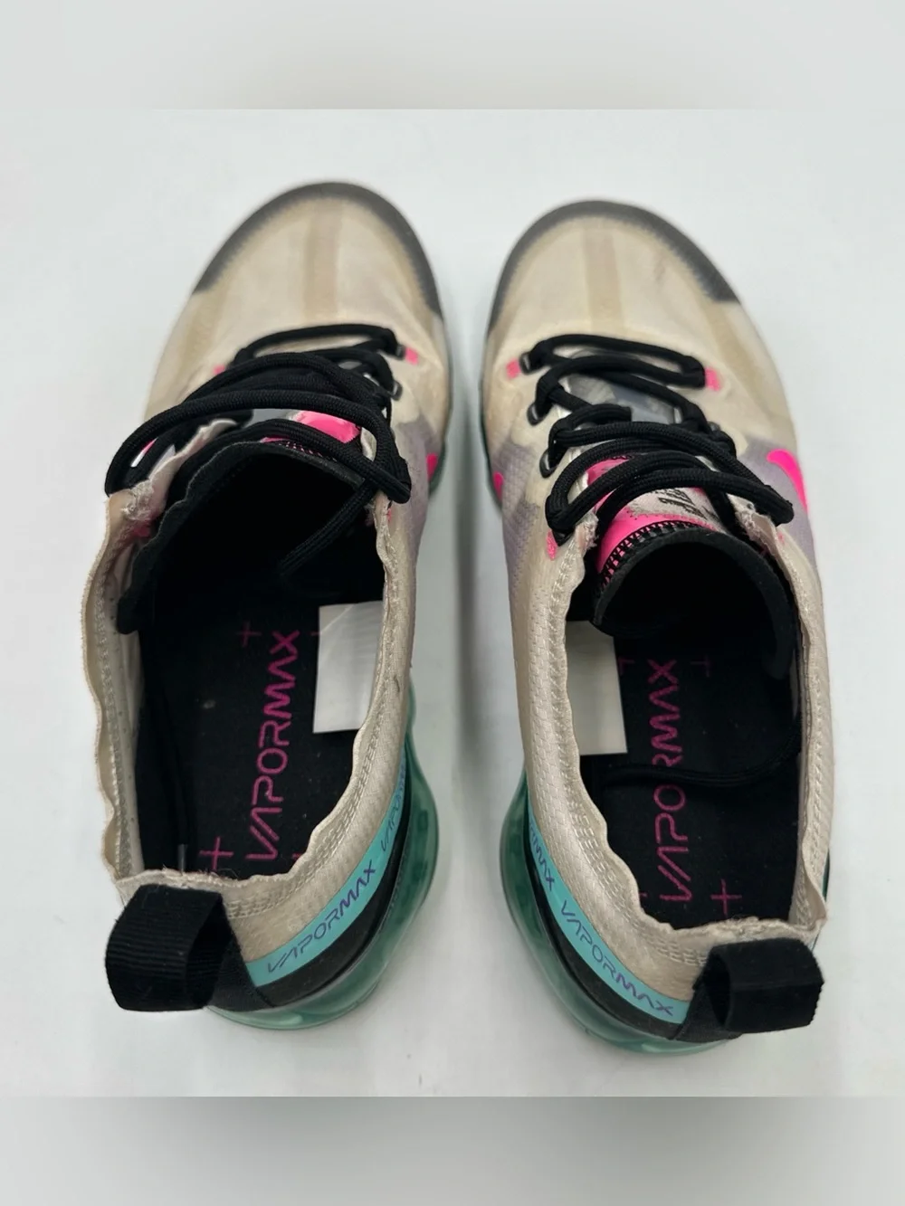 Nike Air VaporMax 2019 Womens Size 9 Pink Teal Multicolor Sneakers AR6632-005